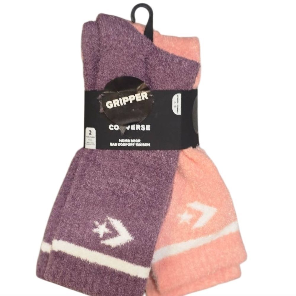 Converse 2-PK Gripper Home Socks